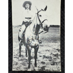Postcard: Best Regards Estrella Muse western Photography exhibit/Arcade Card